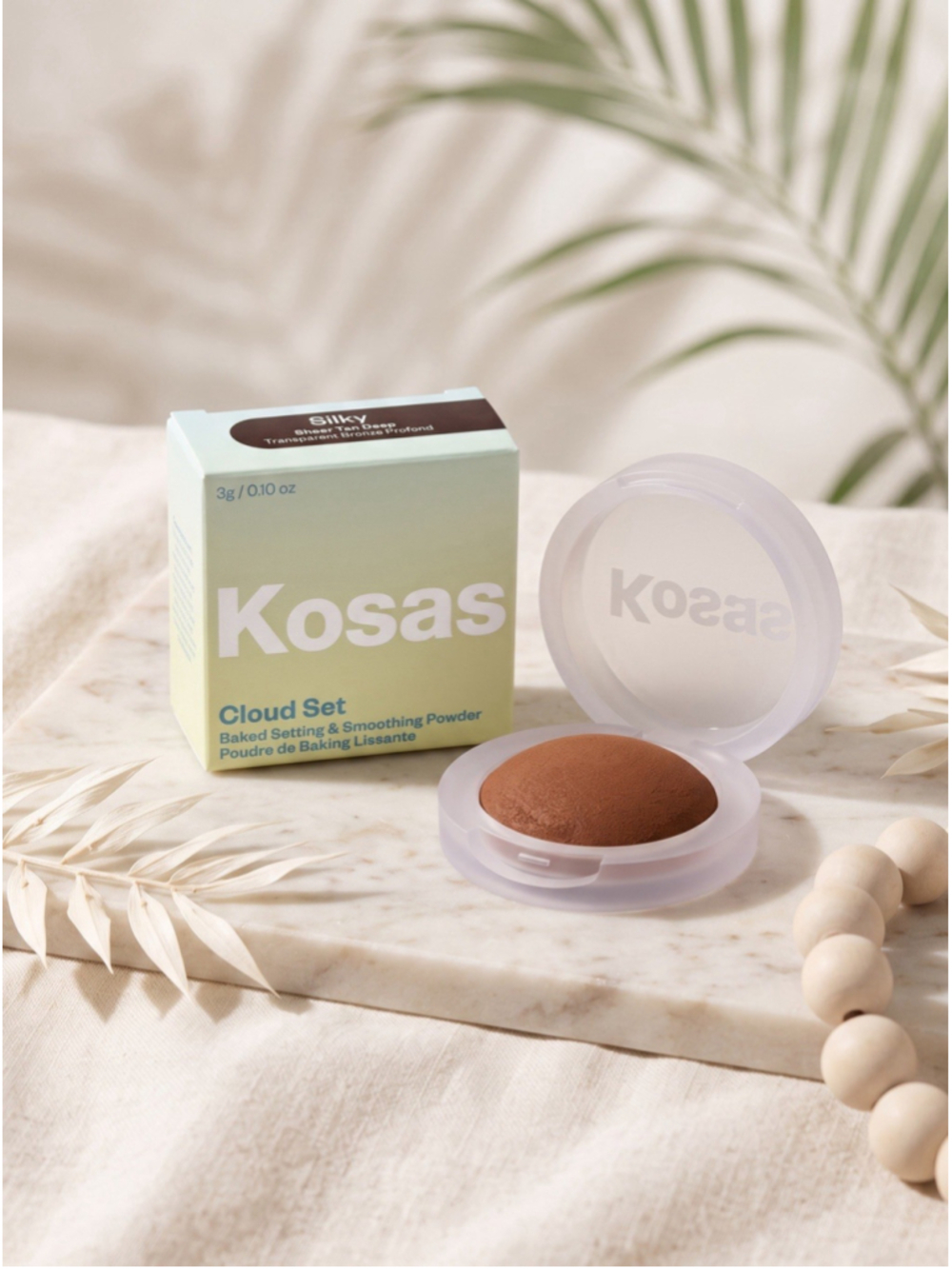 Kosas Cloud Set Baked Setting Smoothing Powder Silky Sheer Tan Deep 0.10 Oz NIB